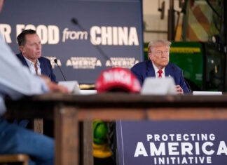 Trump listens during a farming event in rural Pennsylvania, then threatens John Deere with tariffs Trump
