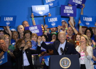 Harris y Biden reaparecen juntos para apelar al voto sindical en Pensilvania