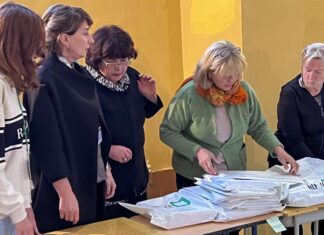 Las autoridades georgianas revisan el escrutinio en cinco colegios de cada circunscripión Georgia