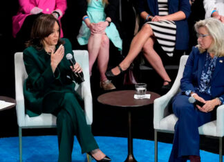 Liz Cheney helps Harris seek moderate votes as they paint Trump as a dangerous choice Harris