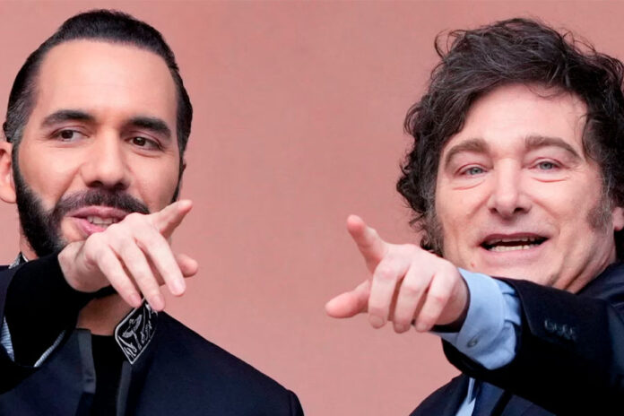 Qué-tienen-en-común-los-presidentes-Nayib-Bukele-y-Javier-Milei presidentes
