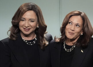 Harris aparece en «Saturday Night Live» como imagen en el espejo de Maya Rudolph