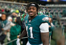 A.J. Brown’s constant complaining hasn’t prevented the Eagles from winning but it’s not helping