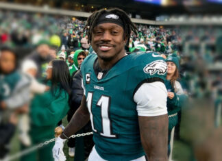 A.J. Brown’s constant complaining hasn’t prevented the Eagles from winning but it’s not helping