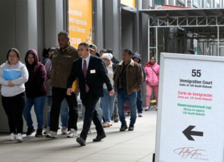 People left to navigate immigration court complexities alone after federally funded aid pulled immigration