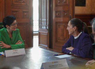 Claudia Sheinbaum se reúne con la directora ejecutiva del banco estadounidense Citigroup Claudia Sheinbaum