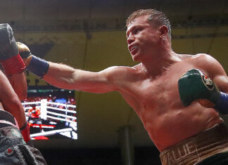 Canelo’ Álvarez vence a William Scull y se proclama el campeón absoluto de las 168 libras