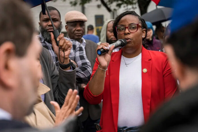 Acusan-a-legisladora-demócrata-de-agresión-tras-altercado-en-centro-de-ICE,-dice-fiscal-de-N.-Jersey