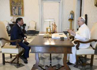 León XIV y Petro dialogan sobre el proceso de paz, las migraciones y el cambio climático León XIV