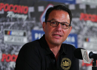 Gov. Shapiro champions Pa. sports scene at Pocono, will work with NFL teams on stadium needs