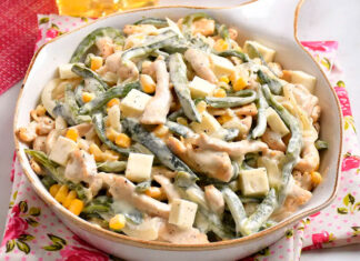 Pollo con rajas poblanas