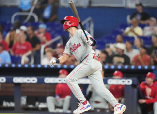 Trea Turner hits leadoff homer to help Phillies to a 5-2 win over the Marlins