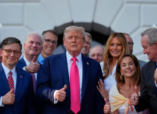 Just 1 in 4 US adults say Trump’s policies have helped them, a new AP-NORC poll finds Trump's