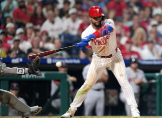 Phillies claim another wild, walk-off win on catcher’s interference with bases loaded in 10th Phillies