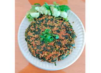 Torta de espinacas con avena