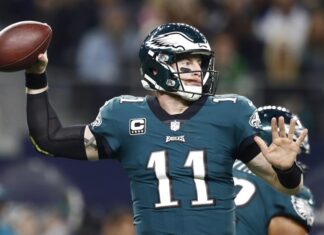 Carson Wentz, campeón en el Super Bowl LII, firma con los Minnesota Vikings