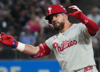 ¿Cuántos jonrones más puede conectar Kyle Schwarber? ¿50? ¿60?