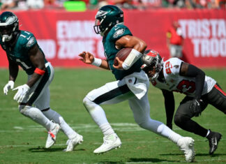 Publicación en redes sociales de A.J. Brown genera preocupación pese al 4-0 de Eagles
