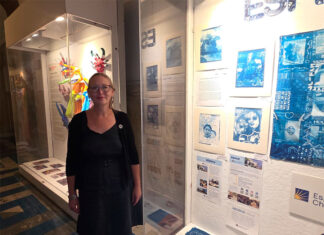 Esperanza Academy students explore the meaning of home through cyanotype art