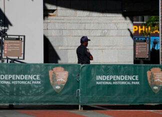 National parks will remain ‘generally’ open during the shutdown, but Liberty Bell doors are closed