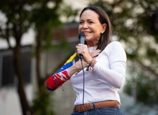 La líder opositora de Venezuela María Corina Machado, Premio Nobel de la Paz 2025 María Corina