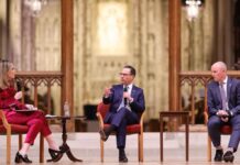 Gobernadores Shapiro y Cox se unen en la Catedral Nacional para condenar la violencia política y pedir unidad