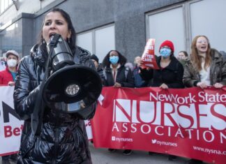 Enfermeras en huelga en Nueva York volverán al piquete mañana tras progreso en negociación
