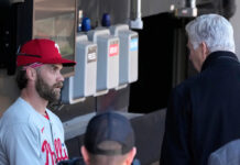 ¿Aún de élite? Harper a disgusto con su evaluación de 2025 de parte de Dombrowski