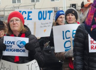 Community groups hold Presidents’ Day Vigil demanding support Immigrant rights community