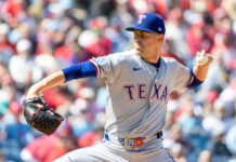 MacKenzie Gore poncha a 7 en su primera apertura con Rangers que vencen 8-3 a Filis Filis
