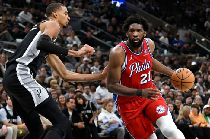 76ERS SPURS Joel Embiid