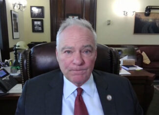Sen. Tim Kaine seeks for republican votes to end Iran war as Fetterman breaks with democrats