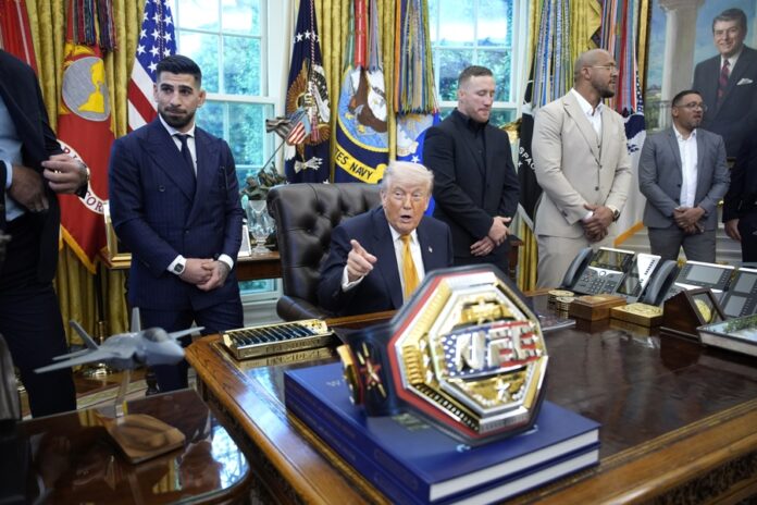 Una demanda busca impedir las luchas de UFC del cumpleaños de Trump en la Casa Blanca