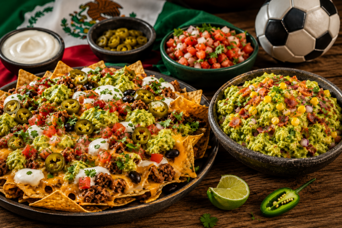 Botanas mundialistas: nachos y guacamole