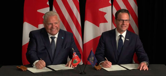 Pensilvania-y-Ontario-firman-acuerdo-para-fortalecer-comercio,-energía-e-inversión