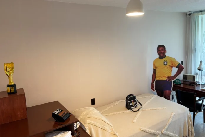 Así es la pequeña pieza donde durmió Pelé antes de la final del Mundial 1970