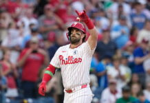 Harper pega su jonrón 377 y Durán poncha a 3 en el 9no para que Filis superen 3-2 a Padres