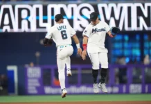 Conine pone a Marlins arriba con jonrón emergente en victoria 8-6 ante Filis