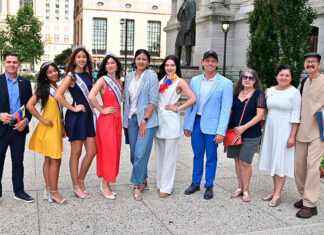 Izamiento en Filadelfia de la Bandera de Venezuela 2026 Filadelfia