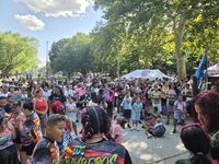Rumberos Jeep Club fills Fairhill Square Park with school supplies and community spirit
