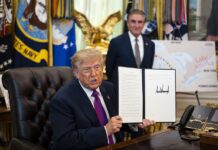 Trump signs executive order officially renaming Lake Ontario ‘Lake America’