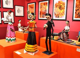 Traditional craftsmanship creates a fusion between Philadelphia’s Magic Gardens and the Day of the Dead tradition