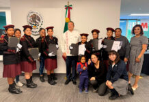 Reconocen en el Consulado de México a la Escolta Mexicana de Filadelfia