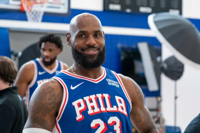 LeBron James en su debut con los 76ers: "Saben quién soy, ¿verdad?"