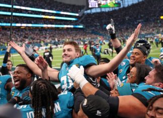 Con gol de campo en el último segundo los Jaguars vencen 19-17 a los Eagles en Londres Eagles